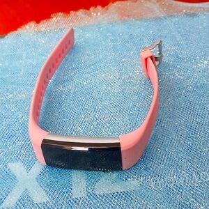 Pink fit bit watch